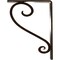 Ekena Millwork Edwards Wrought Iron Bracket, (Single center brace), Antiqued Bronze 1 1/2"W x 5 1/2"D x 8"H BKTM01X05X08SEDABZ - alternate 2